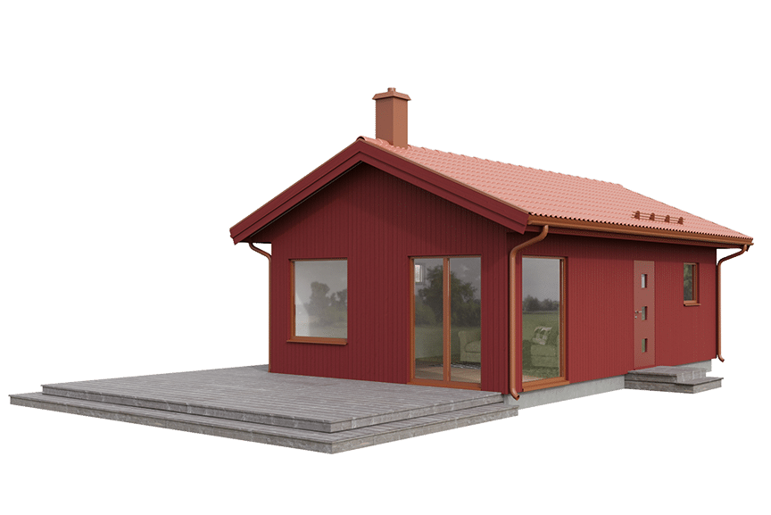 Alster 23-46, enplans ladhus 39 kvm