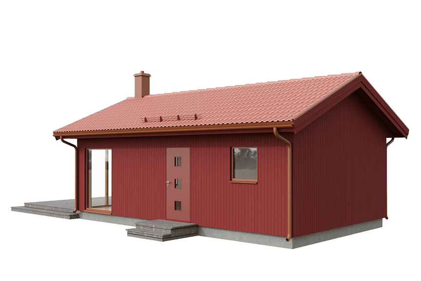 Alster 23-46, enplans ladhus 39 kvm