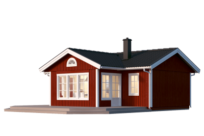 Fritidshus enplanshus vinkelhus Ängnö 23-61 52 kvm