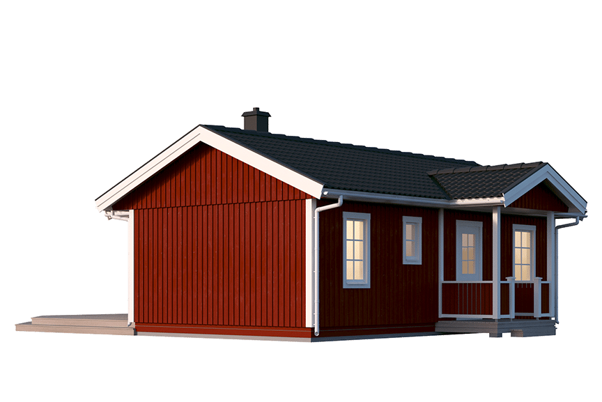 Fritidshus enplanshus vinkelhus Ängnö 23-61 52 kvm