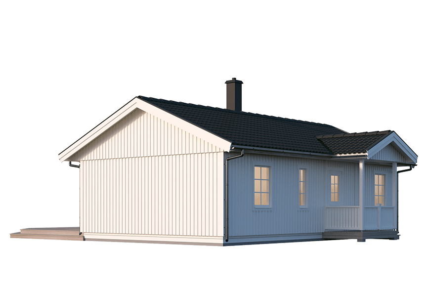 Fritidshus enplanshus vinkelhus Ängnö 23-81 71 kvm