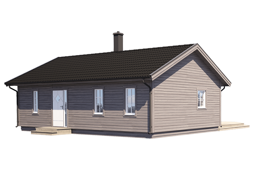 Fritidshus enplanshus vinkelhus Ängnö 27-81 71 kvm