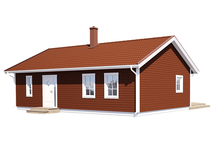 Fritidshus enplanshus vinkelhus Ängnö 27-92 81 kvm