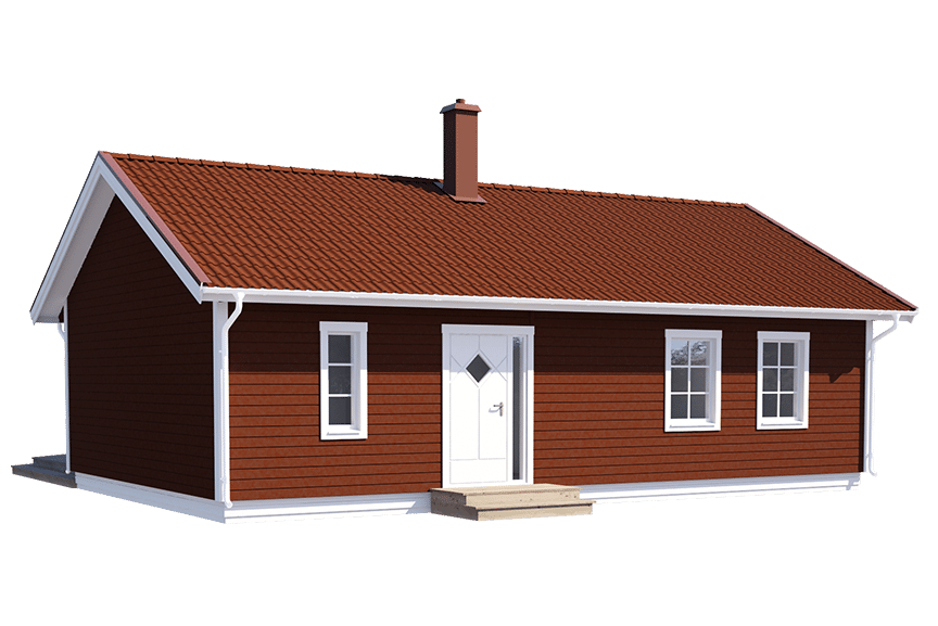 Fritidshus enplanshus vinkelhus Ängnö 27-92 81 kvm