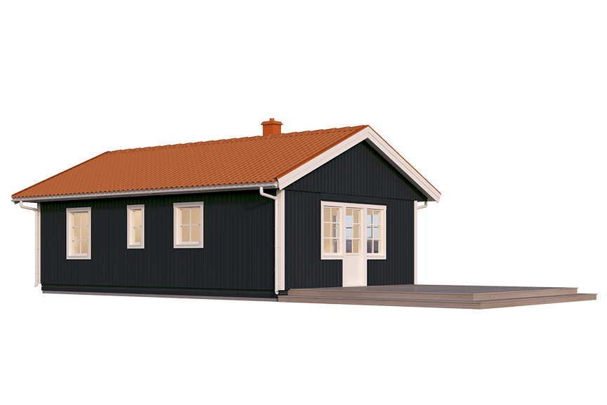 Fritidshus enplanshus Dalarö 23-60 51 kvm