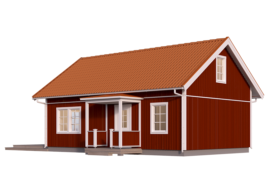 Fritidshus med loft Dalarö 35-64 FHV 79 kvm