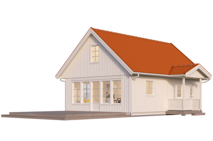 Fritidshus med loft 72 kvm Dalarö 40-56