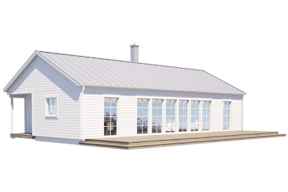 Gotland 27-113E, enplanshus fritidshus med gavelentré 95 kvm