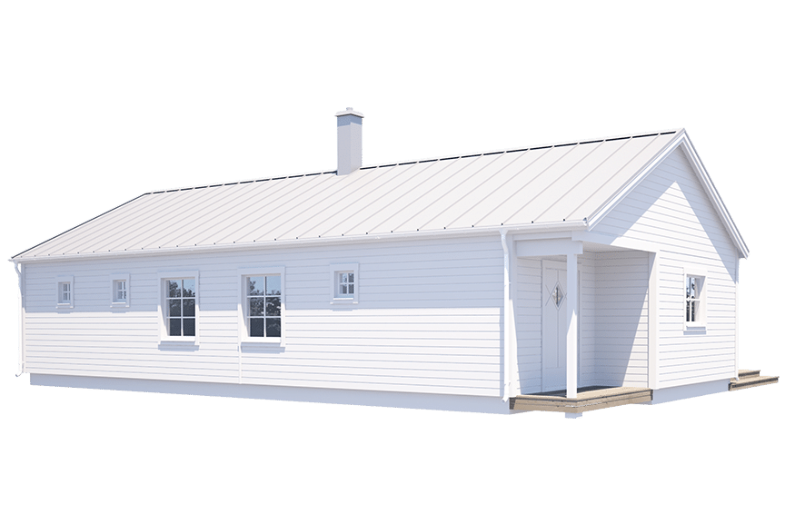 Gotland 27-113#, enplanshus fritidshus med gavelentré 95 kvm