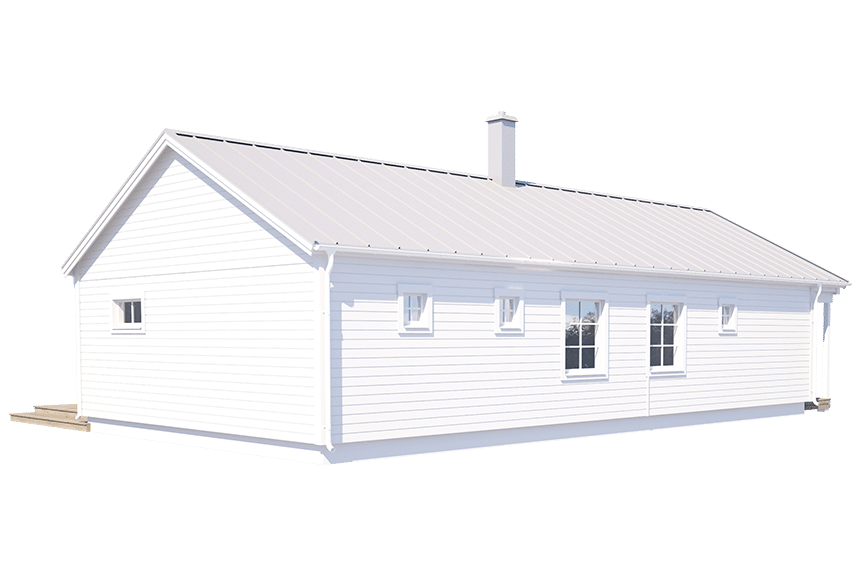 Gotland 27-113#, enplanshus fritidshus med gavelentré 95 kvm