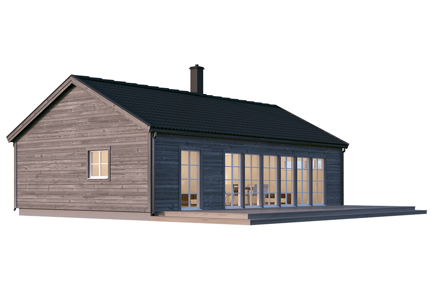 Gotland 27-95, enplans fritidshus 84 kvm