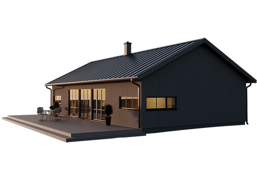 Järvsö 121A, modernt fritidshus 105 kvm