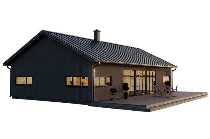 Järvsö 121B, modern fjällstuga 105 kvm