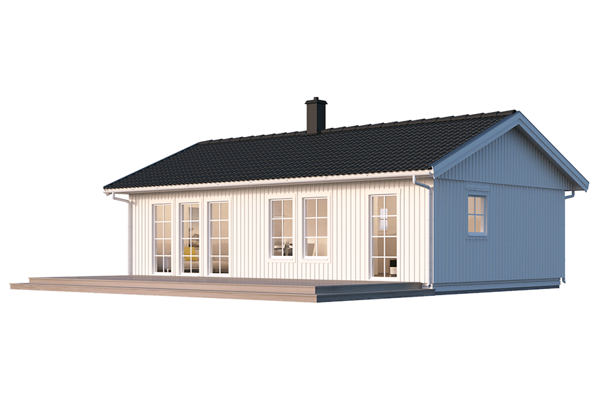 Sandhamn 23-72, enplans fritidshus 63 kvm