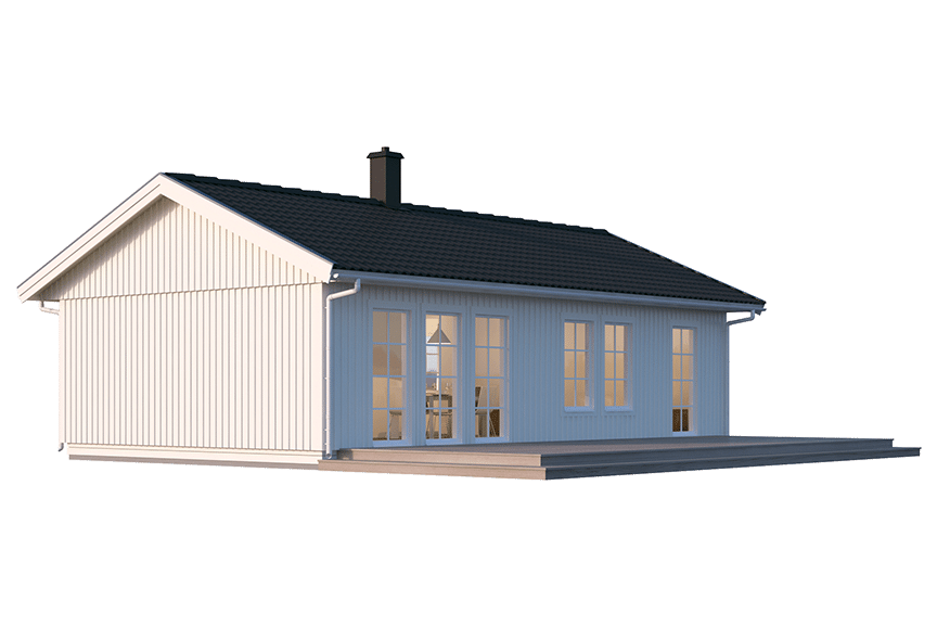 Sandhamn 23-72, enplans fritidshus 63 kvm