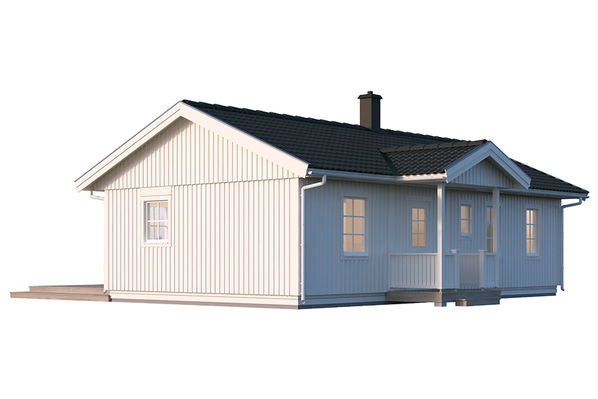 Sandhamn 23-72, enplans fritidshus 63 kvm