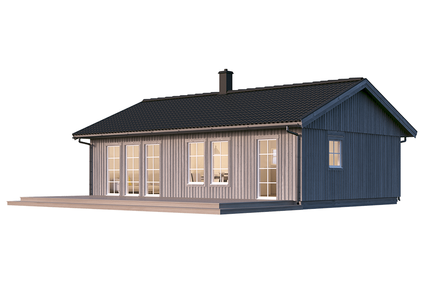 Sandhamn 23-79, enplans fritidshus 69 kvm