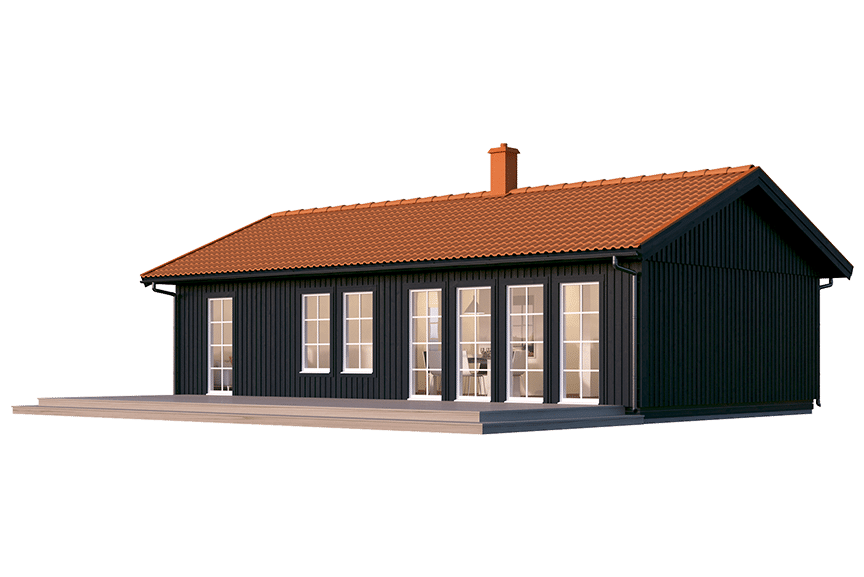 Sandhamn 23-80, enplans fritidshus 70 kvm