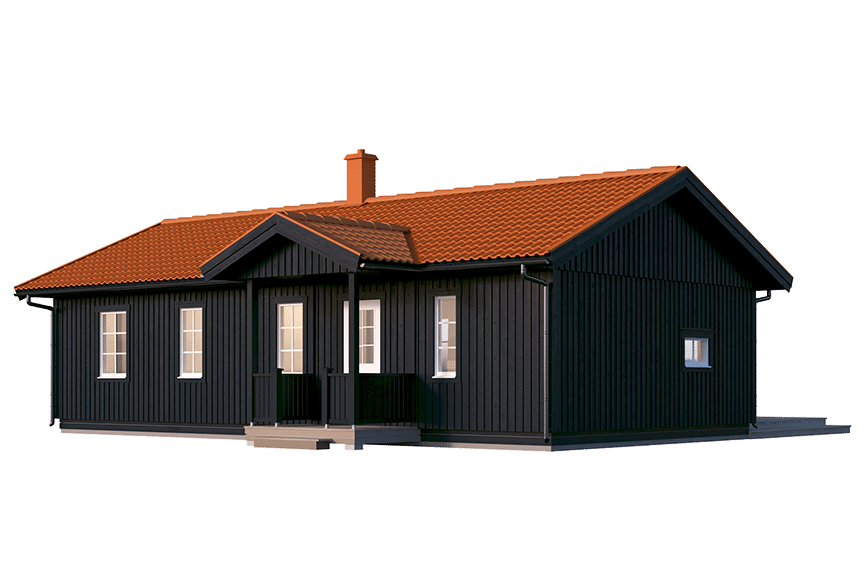 Sandhamn 23-80, enplans fritidshus 70 kvm