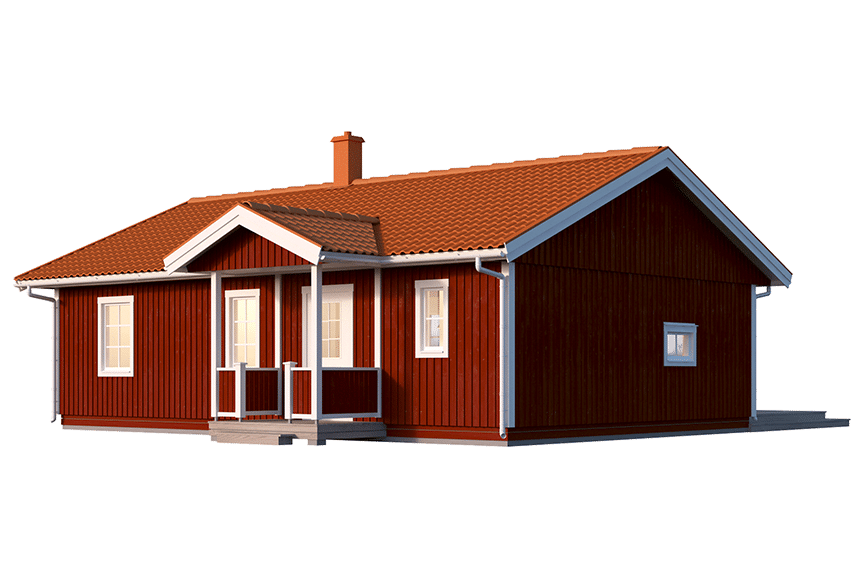 Sandhamn 23-85, enplans fritidshus 75 kvm