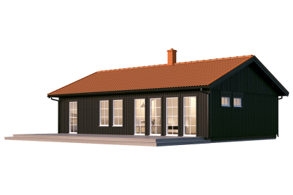 Sandhamn 23-95, enplans fritidshus 84 kvm