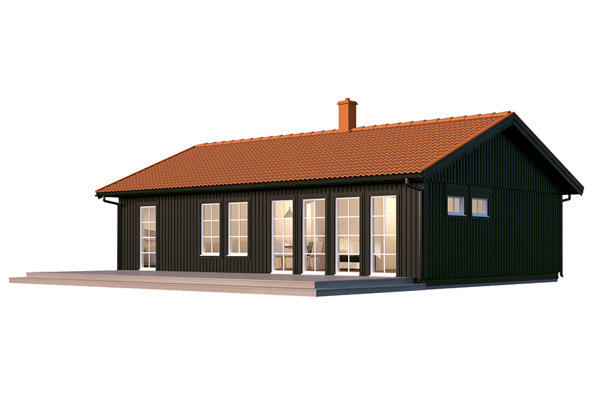 Sandhamn 23-95, enplans fritidshus 84 kvm