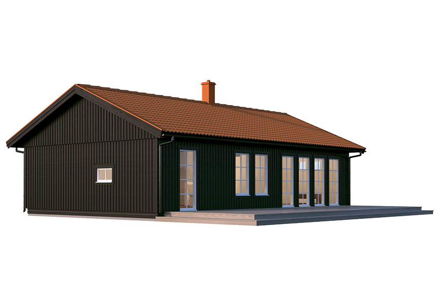 Sandhamn 23-95, enplans fritidshus 84 kvm