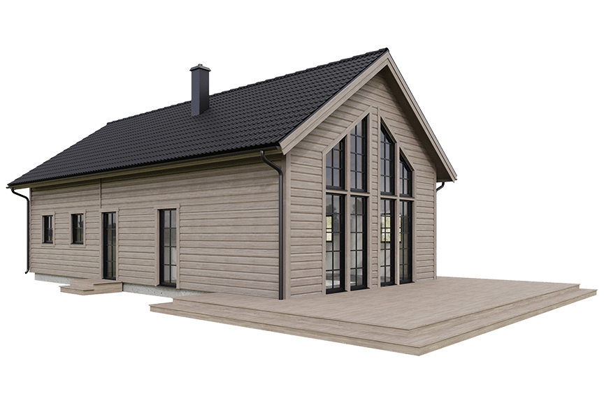 Sonfjället 35-101, fjällstuga med loft timmerhus 111 kvm