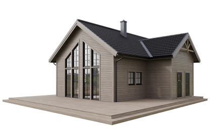 Sonfjället 35-89, fjällstuga med loft timmerhus 98 kvm