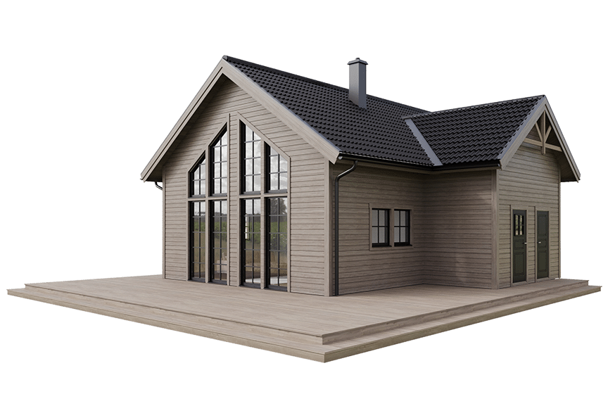 Sonfjället 35-89, fjällstuga med loft timmerhus 98 kvm