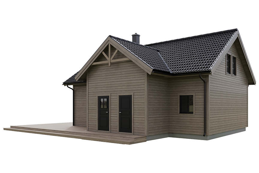 Sonfjället 35-89, fjällstuga med loft timmerhus 98 kvm