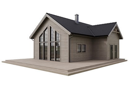 Sonfjället 35-93, fjällstuga med loft timmerhus 101 kvm