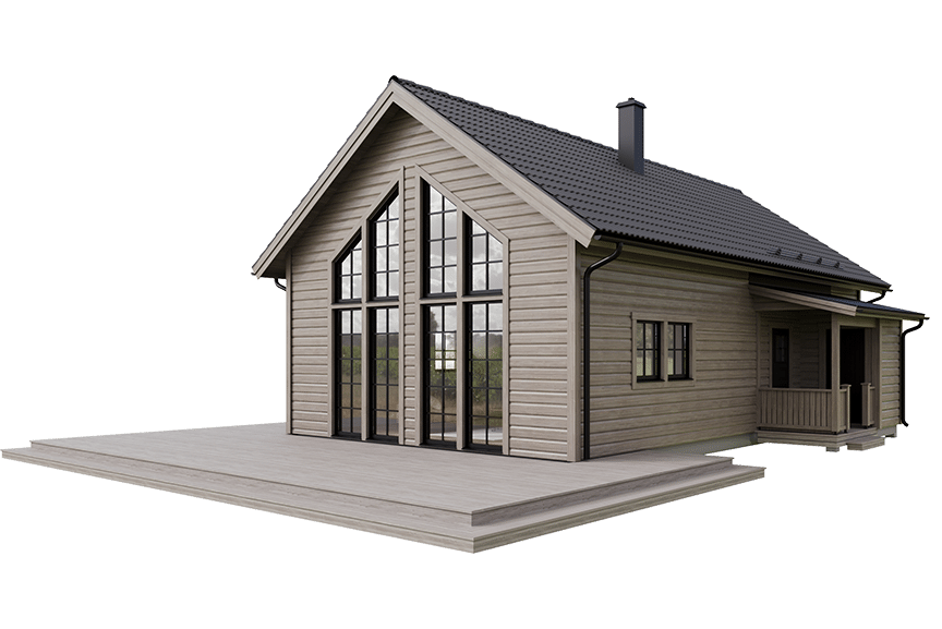 Sonfjället 35-94, fjällstuga med loft timmerhus 98 kvm