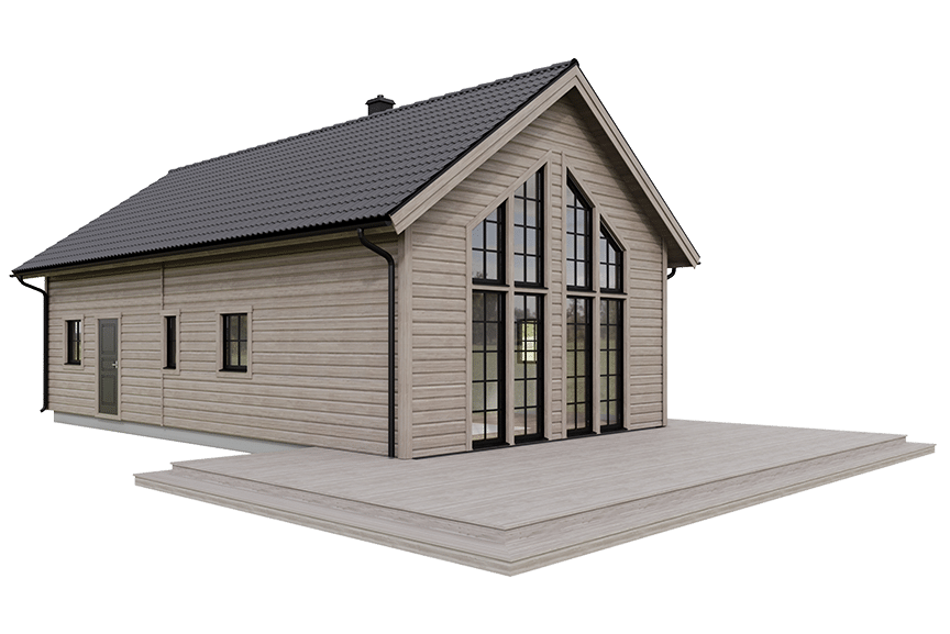 Sonfjället 35-94, fjällstuga med loft timmerhus 98 kvm