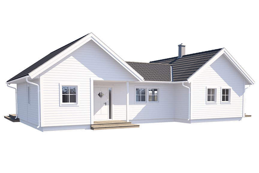 Torekov 107, h-format fritidshus 86 kvm