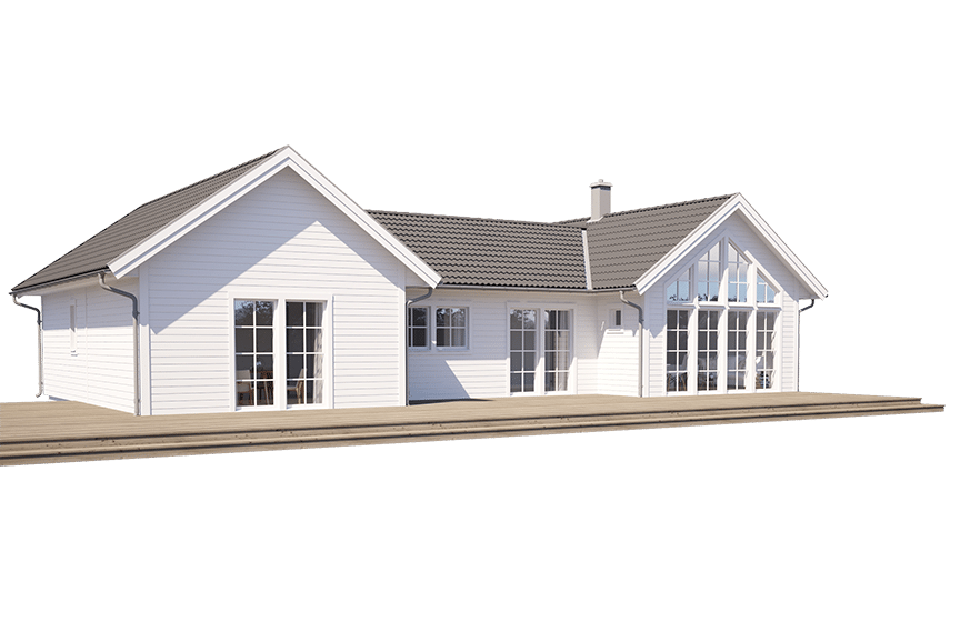 Torekov 139, h-format fritidshus 123 kvm