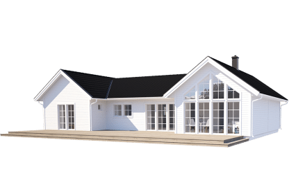 Torekov 158, h-format fritidshus 138 kvm