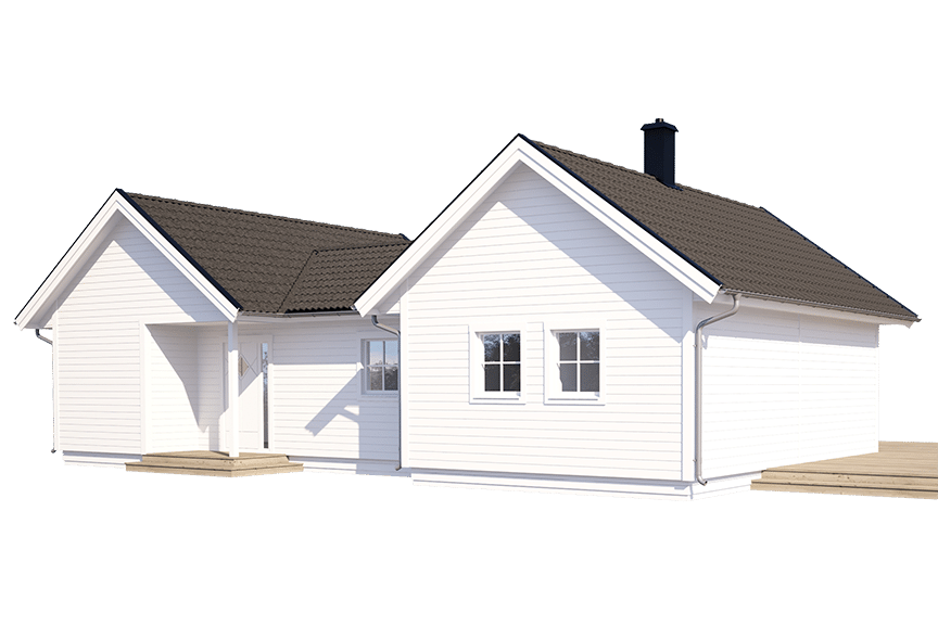 Torekov 95, h-format fritidshus 79 kvm