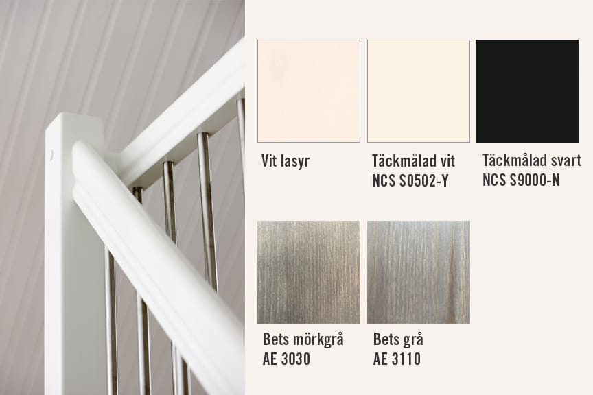 Trappa och räcken ytbehandlingar