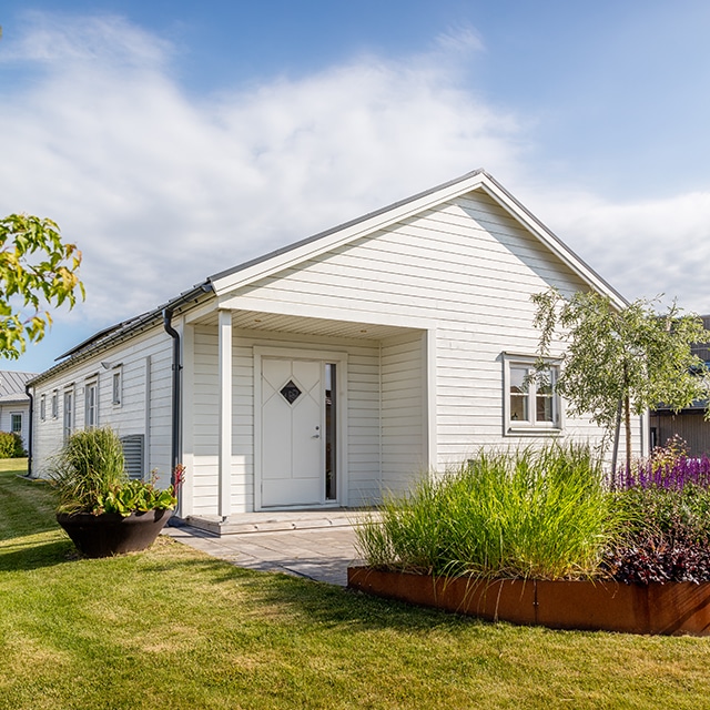 Visningshuset Gotland 27-113E på Husknuten Västra Frölunda exteriör