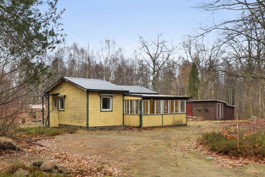 Exempel på fritidshus från 1960-talet i storlek omkring 50 kvadratmeter