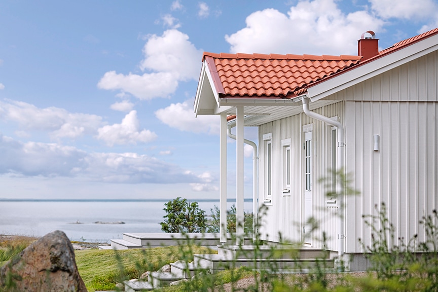 Farstukvist på ett Agö 23-64 med havsutsikt