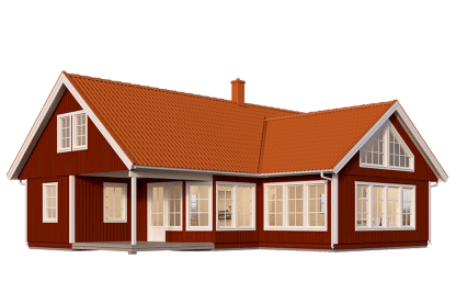 Fritidshus med loft 130 kvm Blidö 40-115