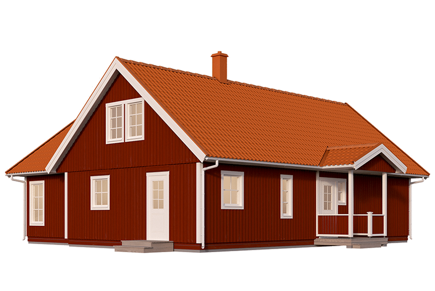 Fritidshus med loft 130 kvm Blidö 40-115